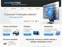 Tablet Screenshot of microtec.sk